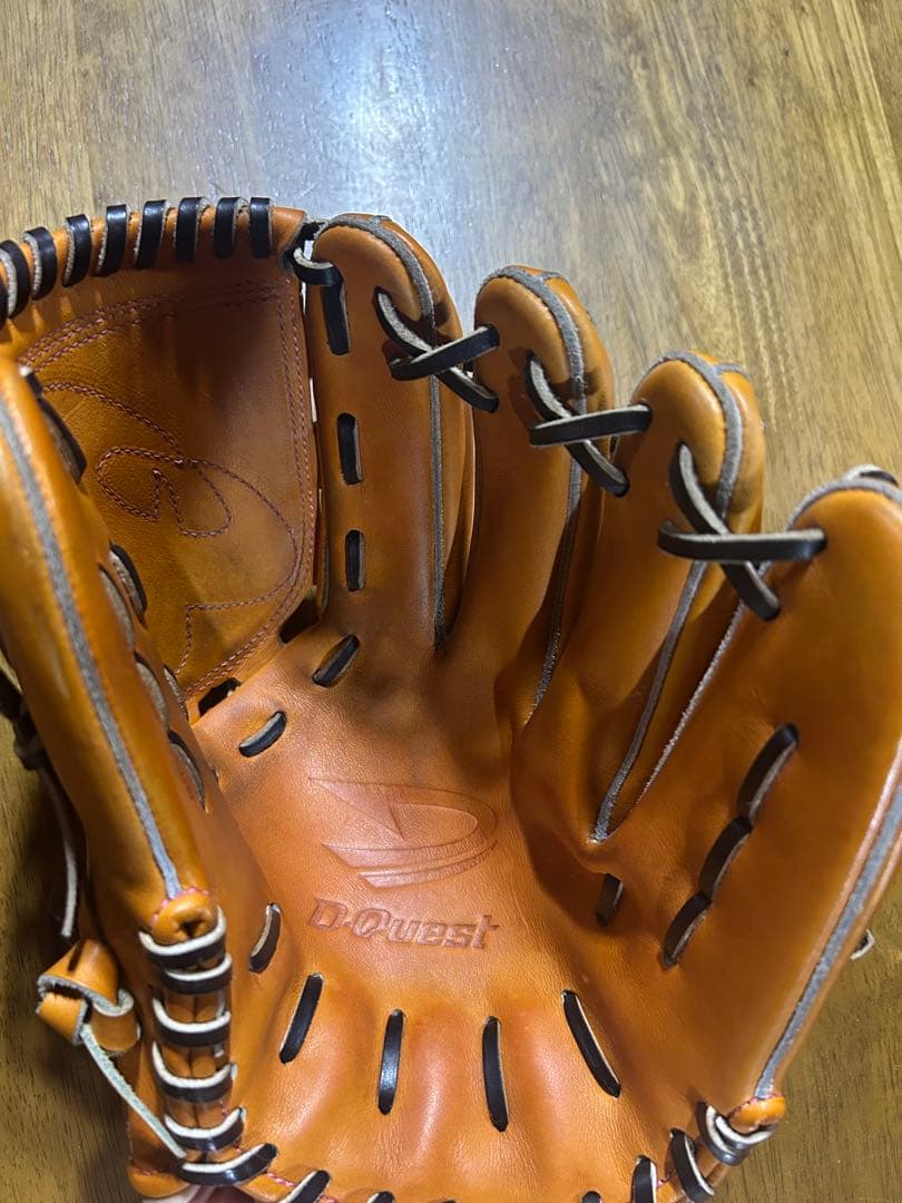 オレンジレザーグローブ 日本製