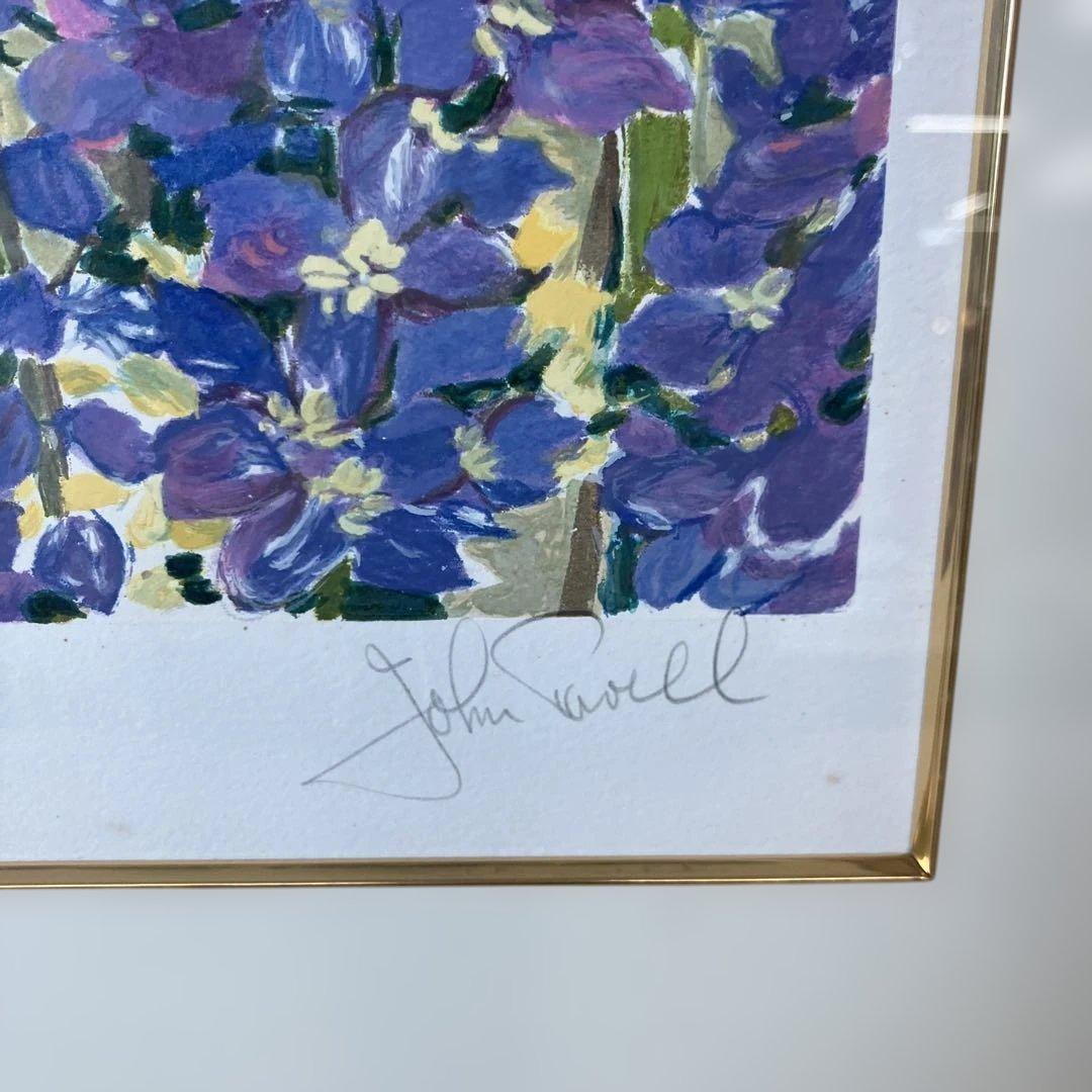 John Powell ジョンポーウェル 庭園の花 アートポスター 額付き