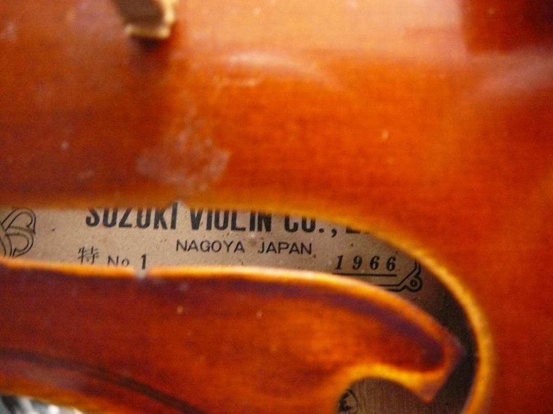SUZUKI VIOLIN 　スズキ　バイオリン　特No.1 1966 4/4