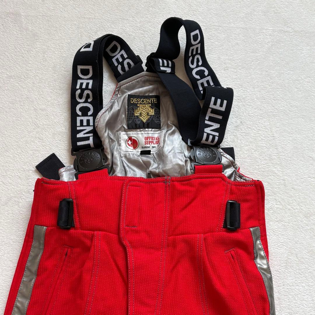 DESCENTE デサント スキーウェア 上下セット M スイス代表モデル 赤白