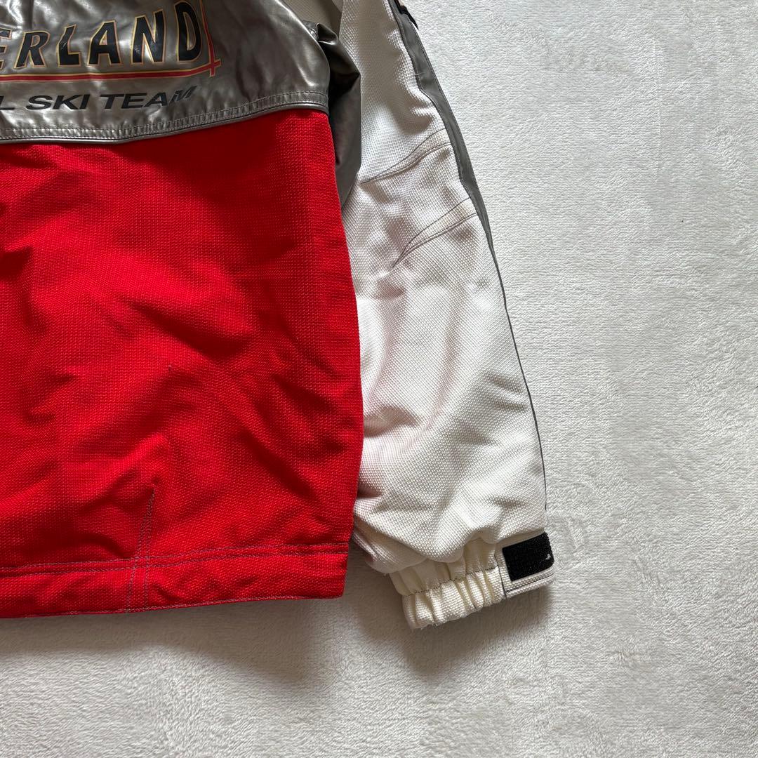DESCENTE デサント スキーウェア 上下セット M スイス代表モデル 赤白