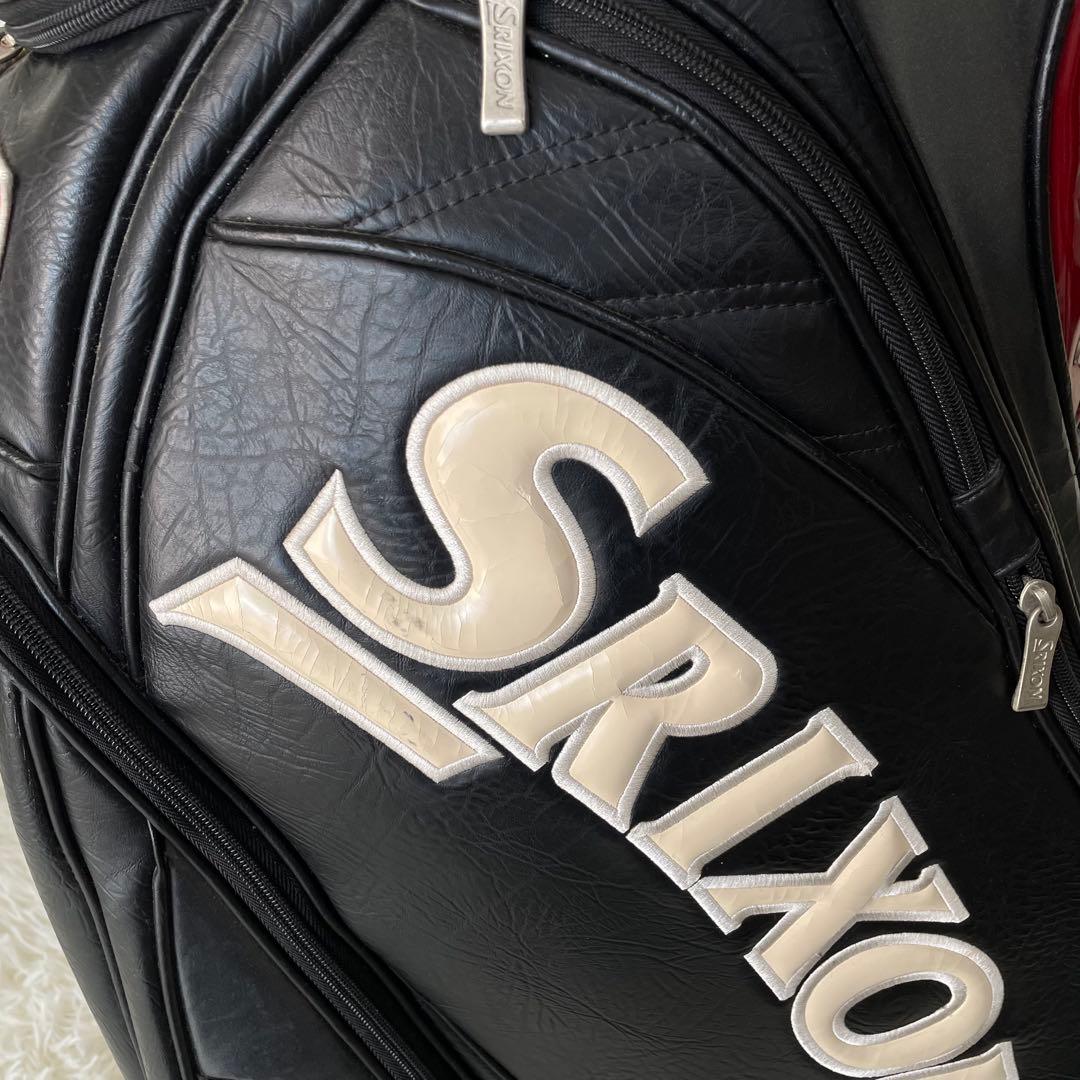 人気モデル✨良品✨SRIXON レザー×エナメル キャディバッグ フード付き