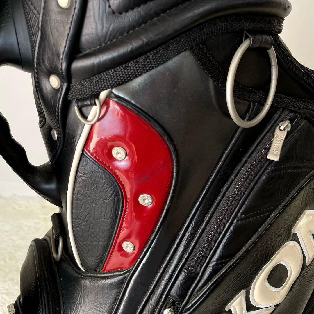 人気モデル✨良品✨SRIXON レザー×エナメル キャディバッグ フード付き