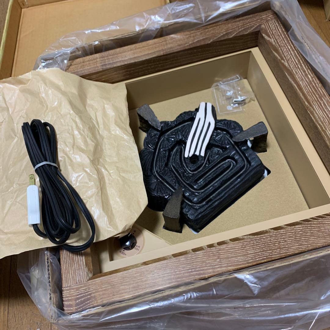 電熱式置炉　女桑　野々田式　茶道具 804
