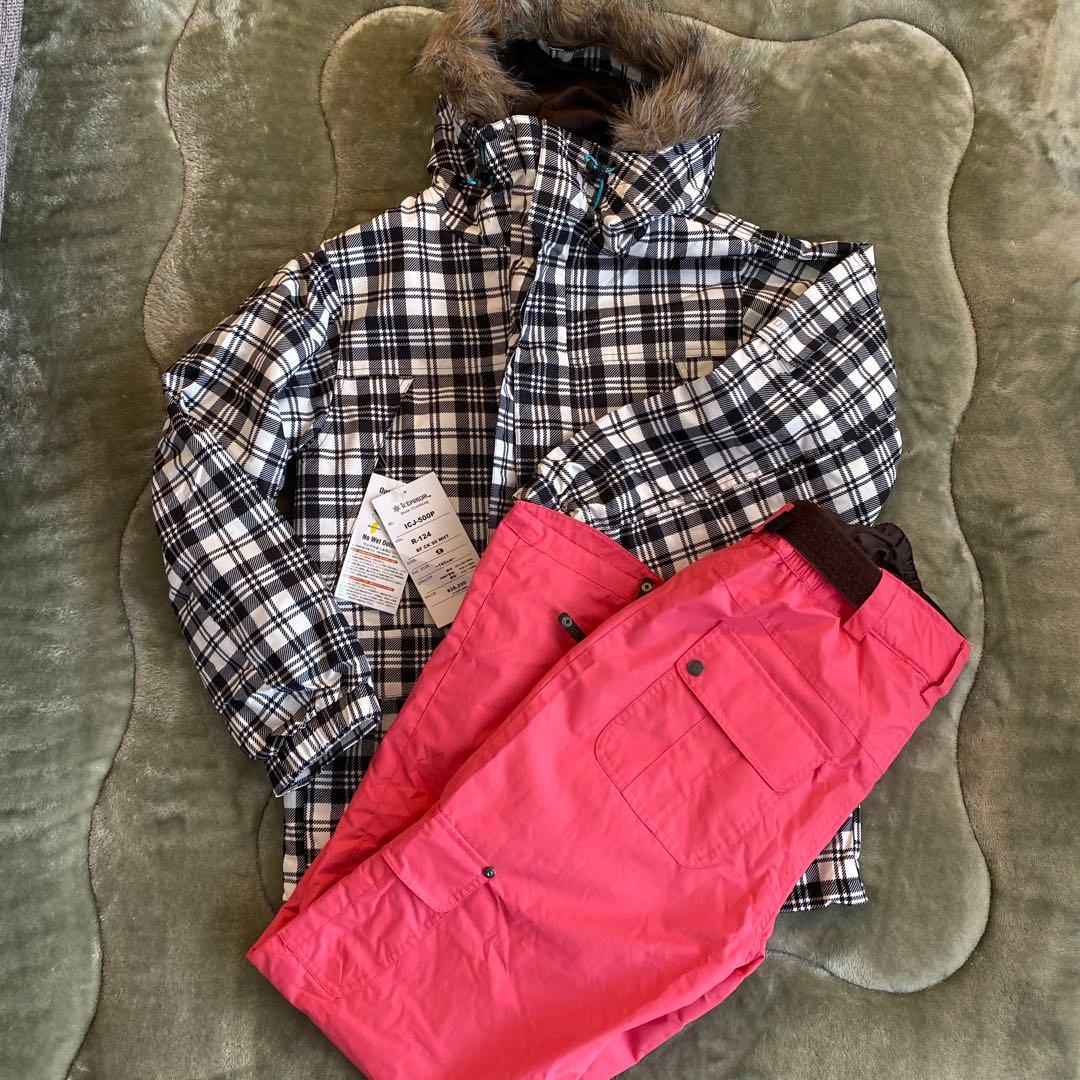 【未使用】ICEPARDAL スキー スノボ ウェア 上下セット レディース9号