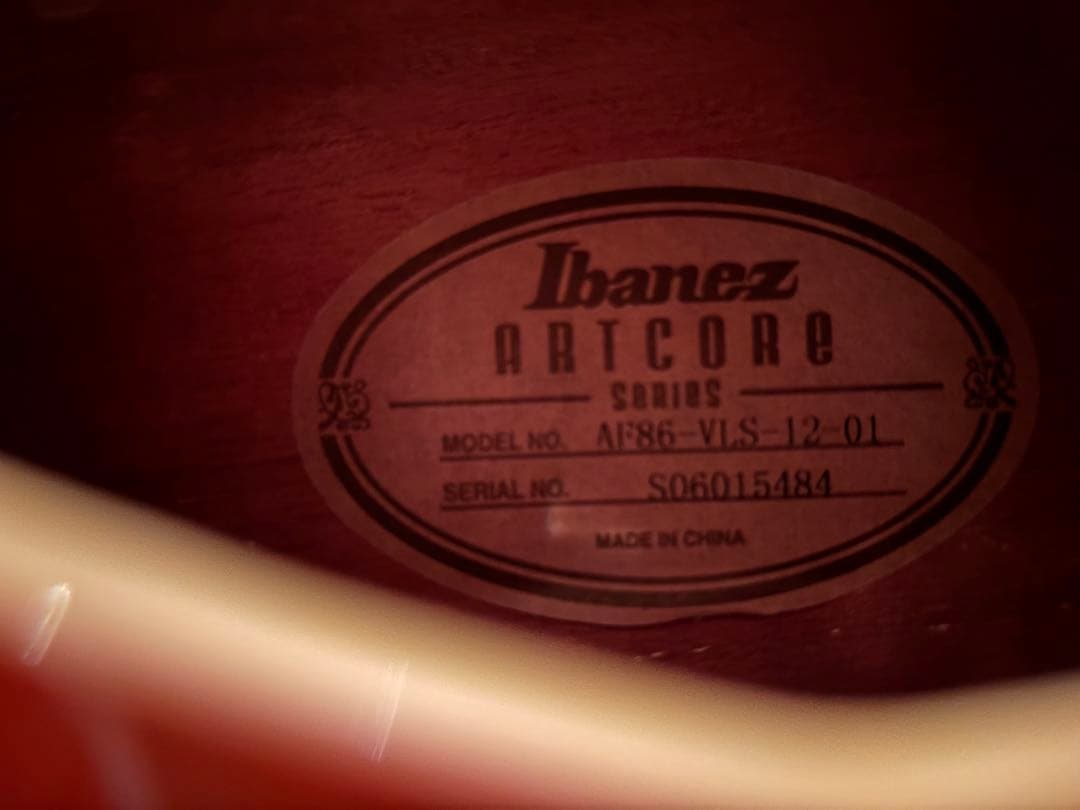 Ibanez Artcore フルアコースティックギター