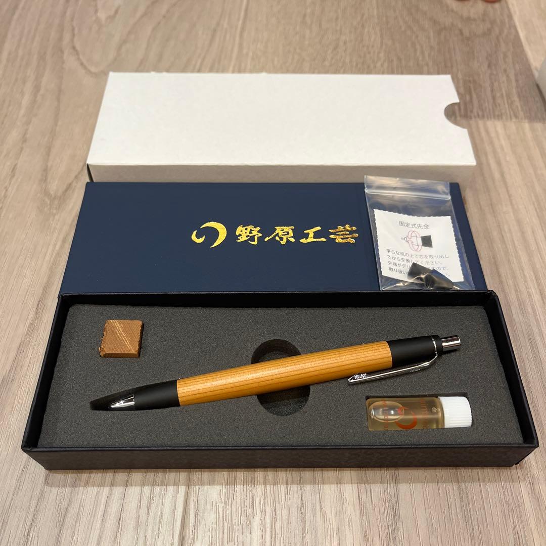 【新品未使用】【野原工芸】　新型シャープペンシル　イチイsanzoクリップ