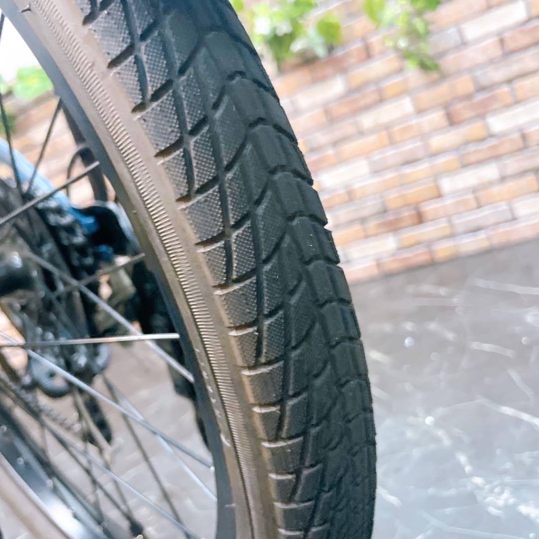 【61】小径車 WONKA 水色 ブルー 外装変速付き