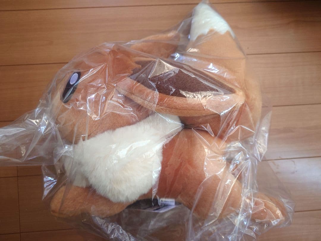 ぬいぐるみ 等身大イーブイ 寝そべり