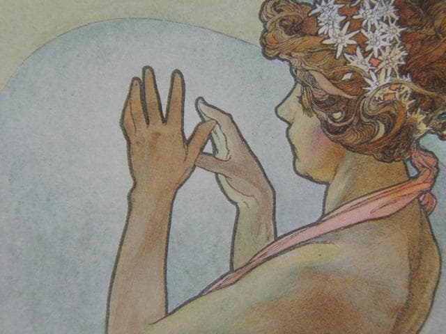 アルフォンス・ミュシャ、北極星、連作〈四つの星〉より