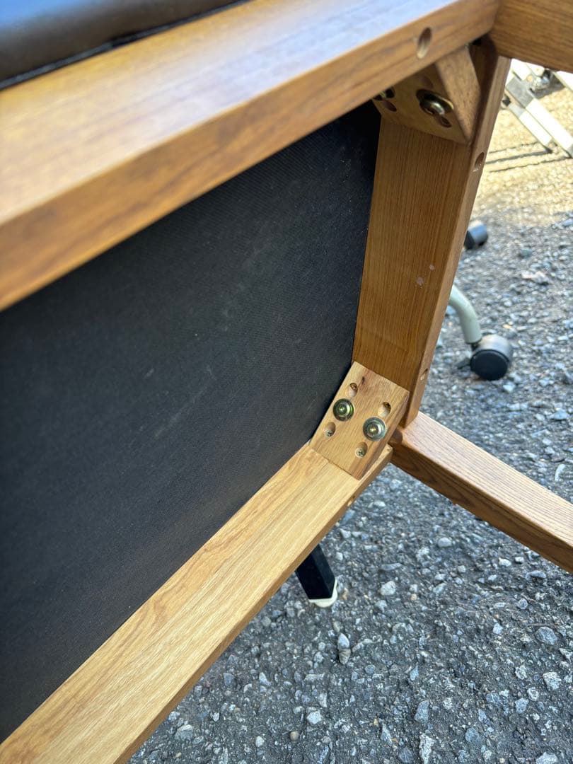 フラットベンチ 合成皮革 黒