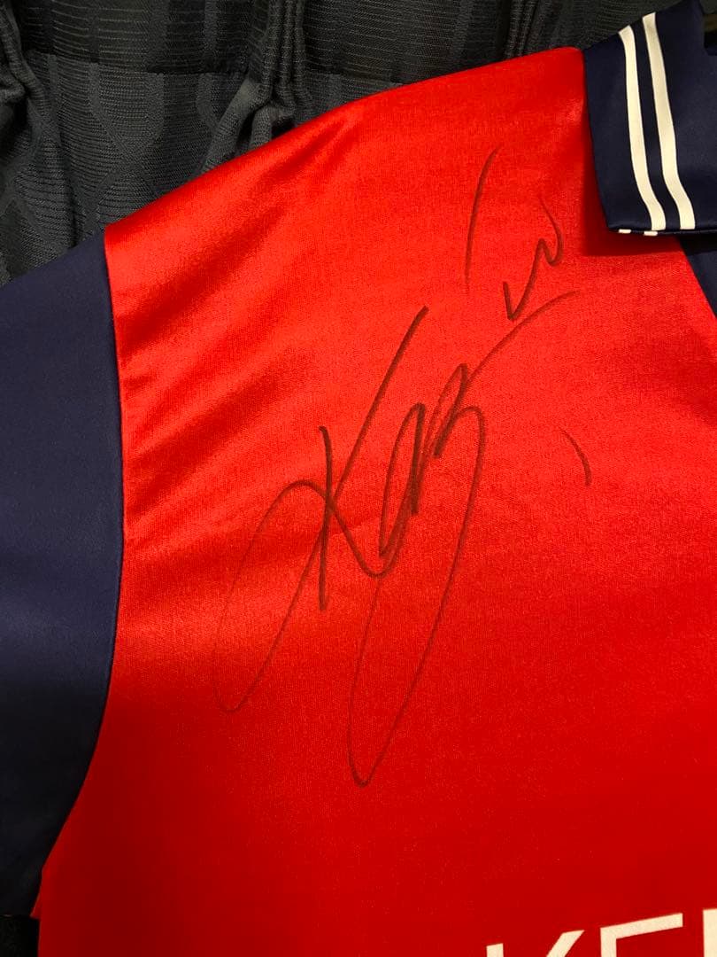 希少　三浦知良　直筆サイン入り　ジェノア レプリカユニフォーム　未使用