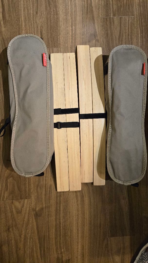 FIELDOOR アウトドアチェア ミドルバック 　ロッカーベース　2個セット