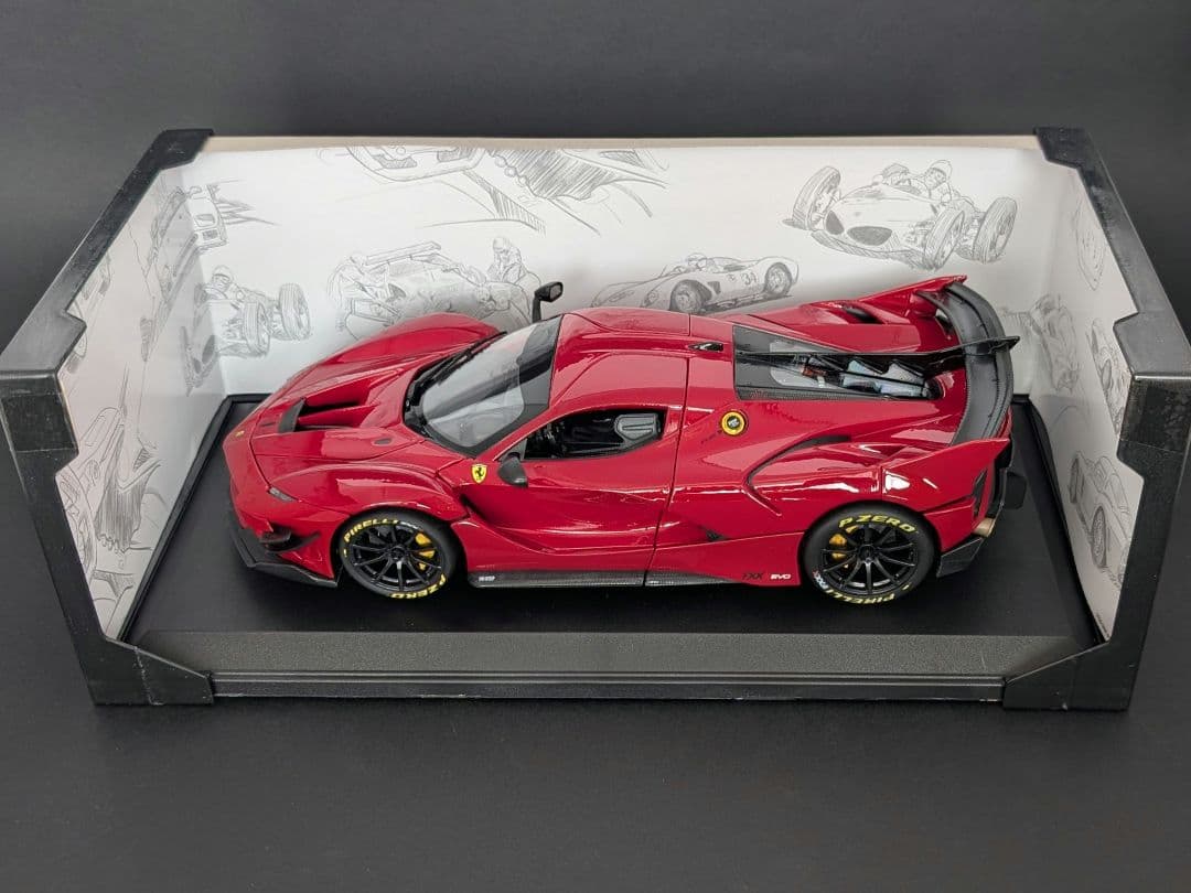 ブラーゴ 1/18 フェラーリ FXX K EVO メタリックレッド