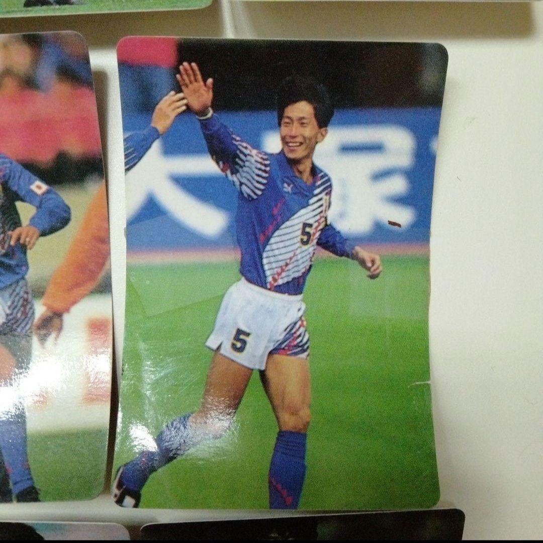 サッカー Jリーグ カード 代表 三浦知良 中山雅史 ラモス瑠偉 森保一 ジーコ