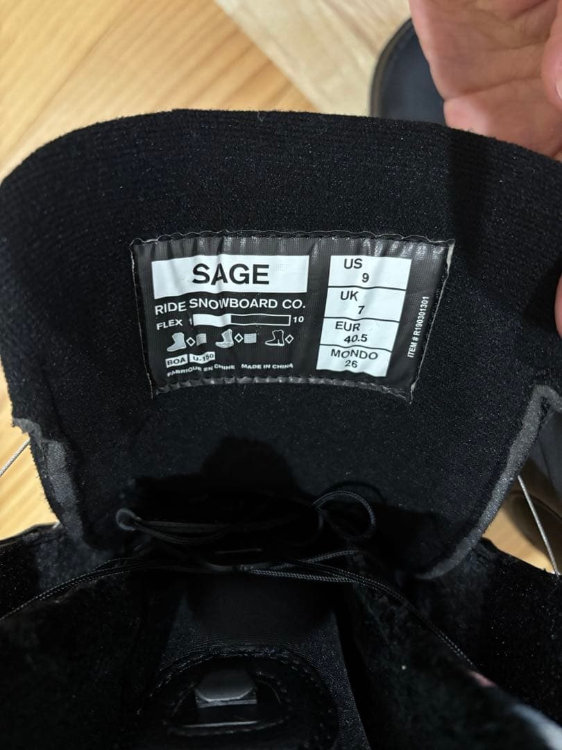 RIDE ライドSAGE BOA スノーボードブーツ　26cm