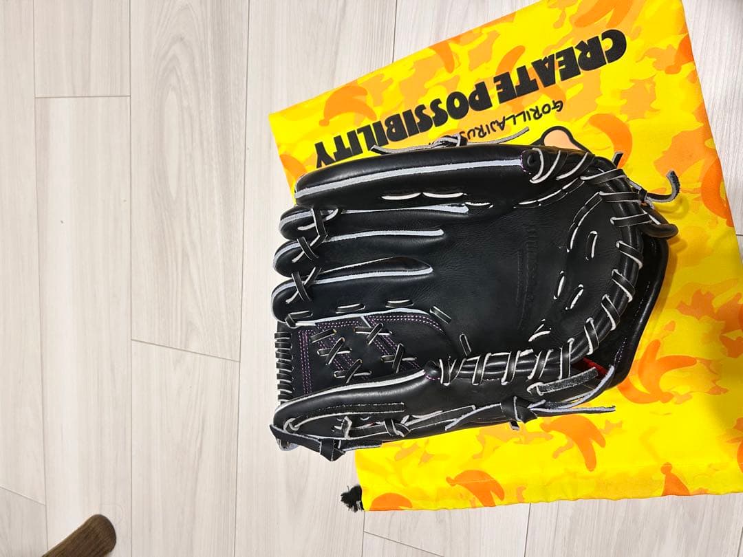 ゴリラ印　硬式投手用　グローブ　SKR 小指2本　ごりら印