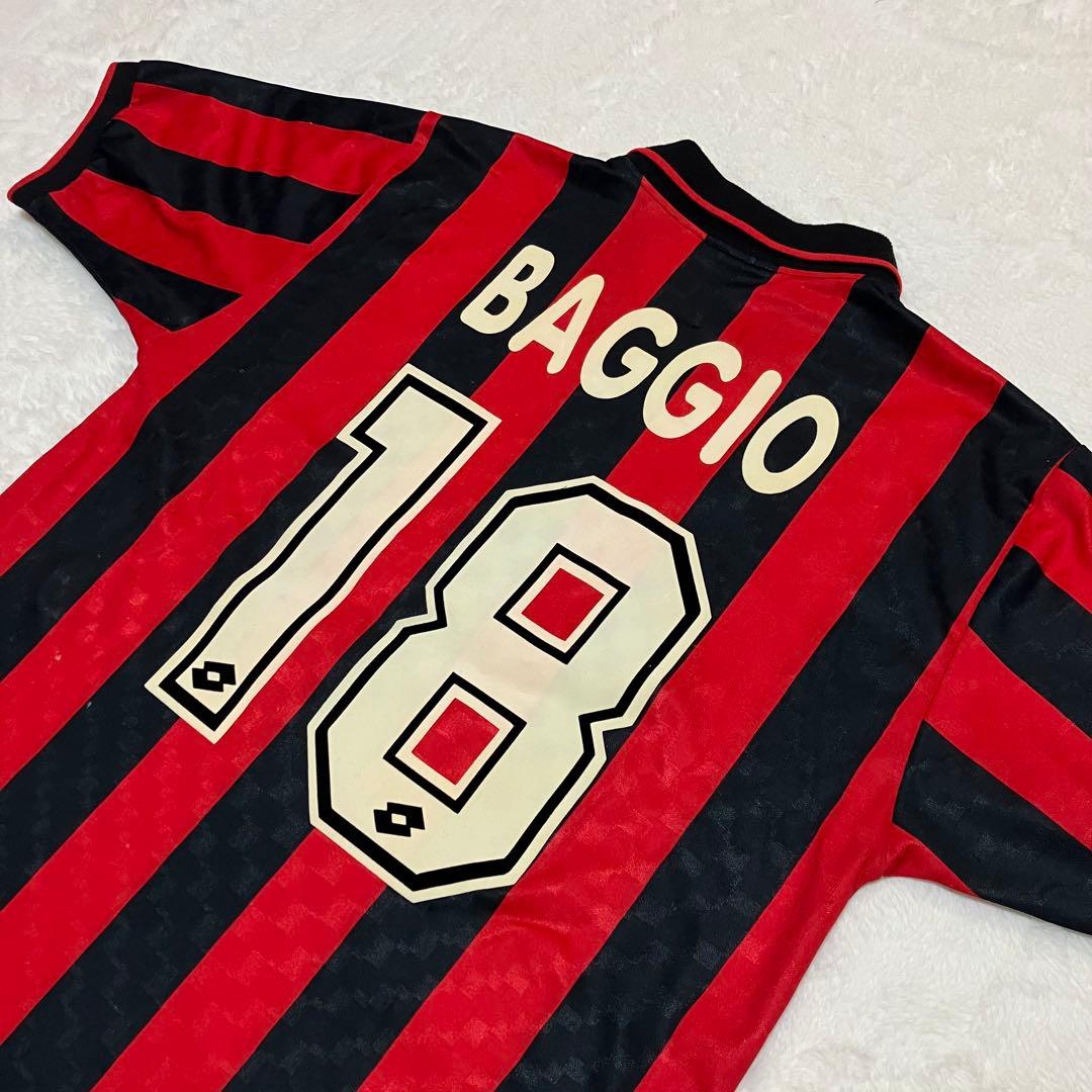 超希少！ロットLotto ACミランユニフォーム No.18 ロベルトバッジオ