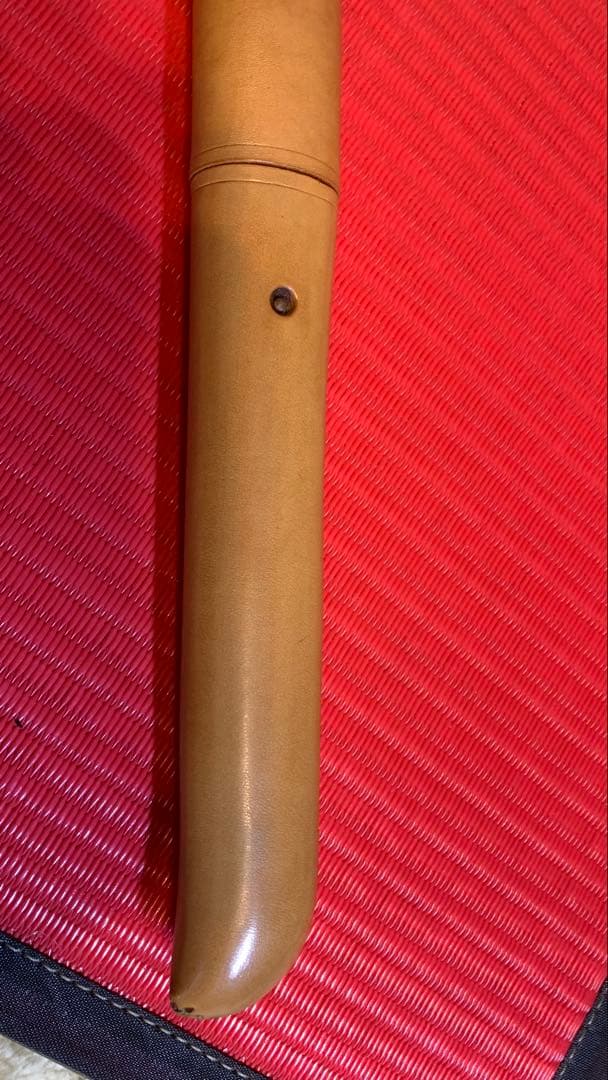 Kouichi 軍刀革鞘、継木木刀