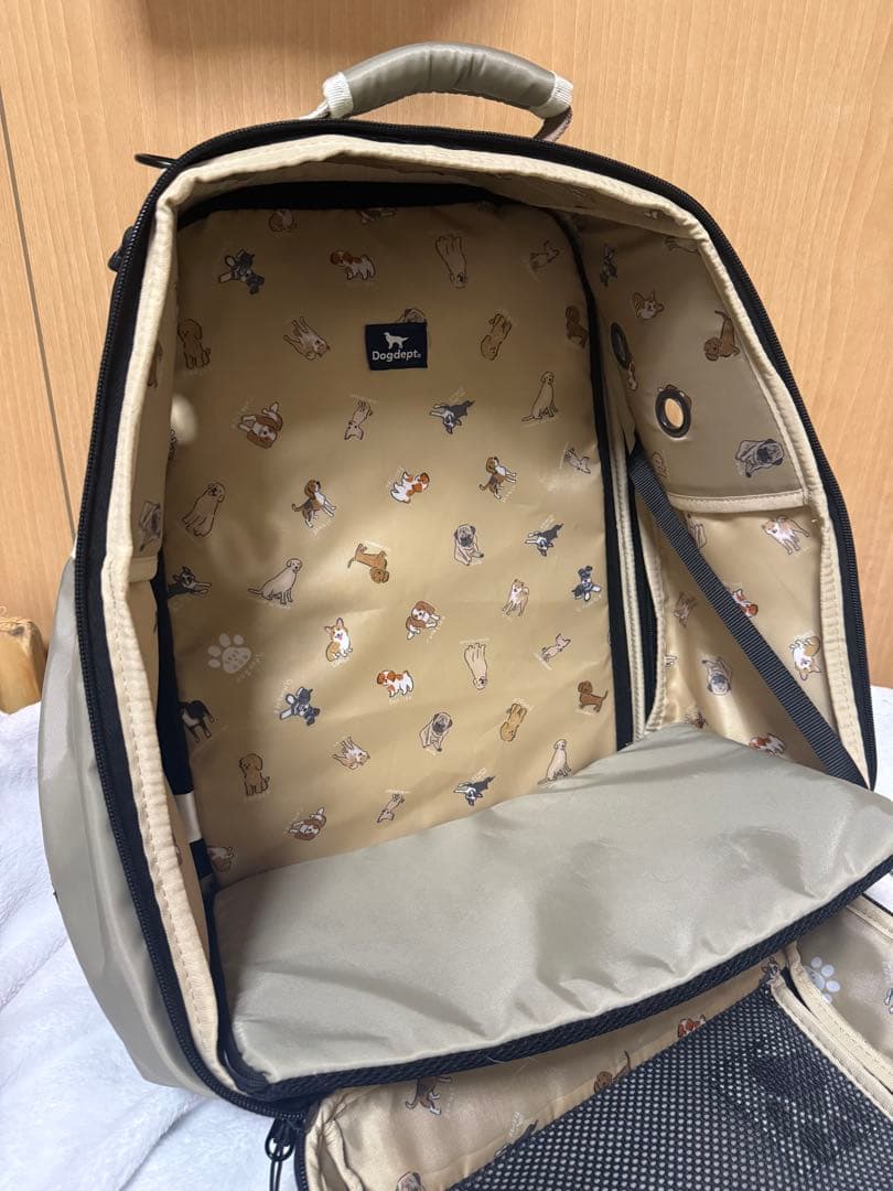 DOGCEPT キャリーバッグ ベージュ 犬用