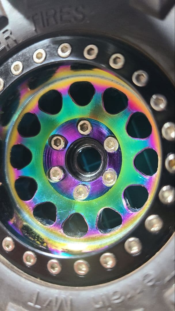 クローラーラジコン用　アルミホイール、タイヤ110㎜