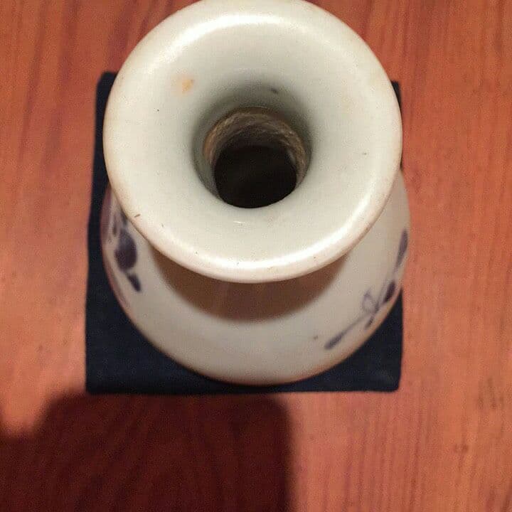 名品 希少 徳化窯 ( 花紋 花瓶 ) 中国美術 東洋美術