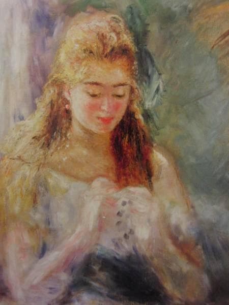 Pierre-Auguste Renoir、LA COUSEUSE、画集画