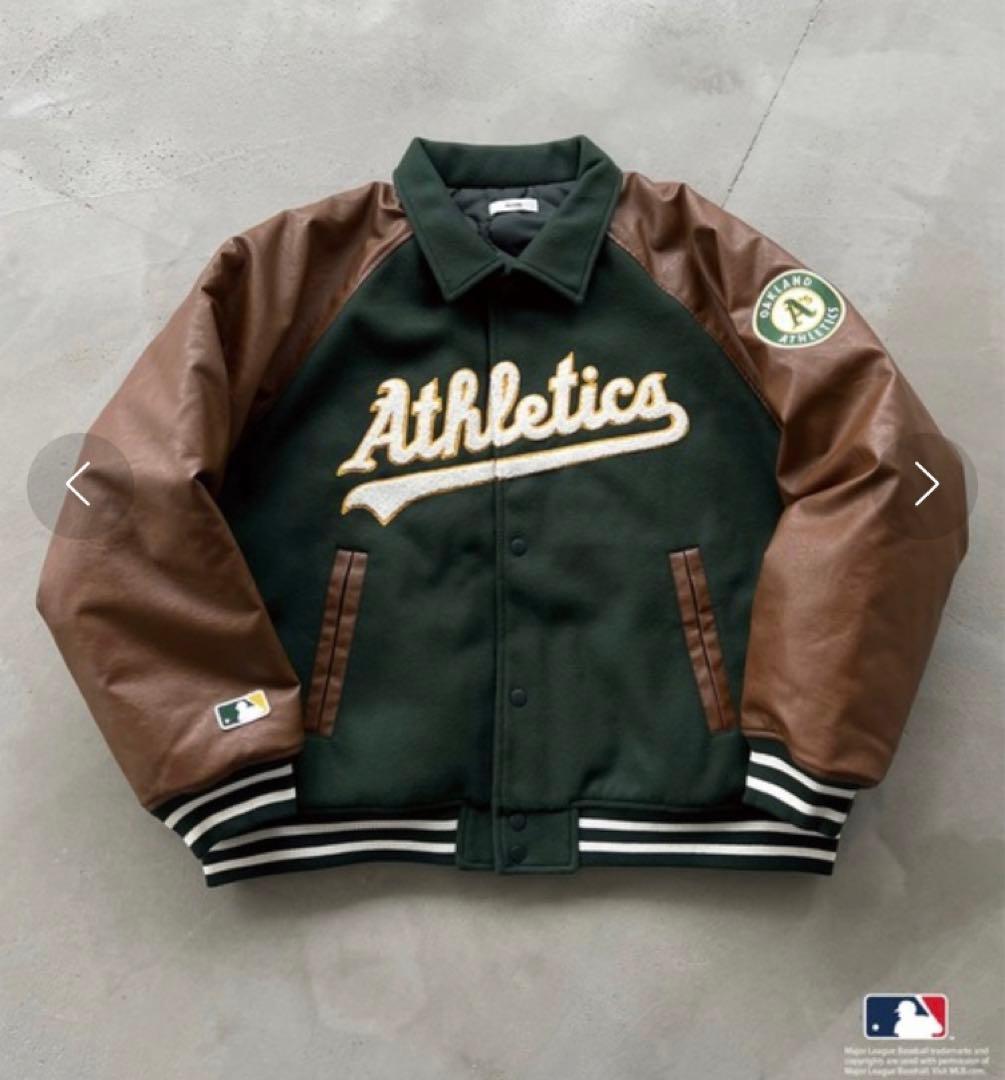 Perushu × MLB コラボスタジャン アスレチックス