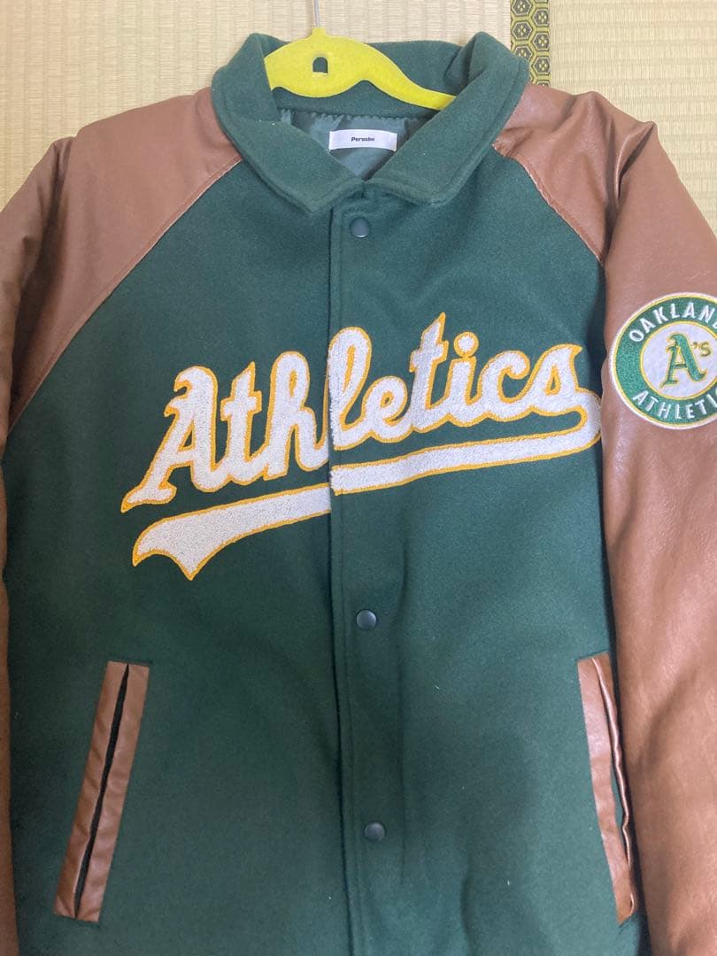 Perushu × MLB コラボスタジャン アスレチックス