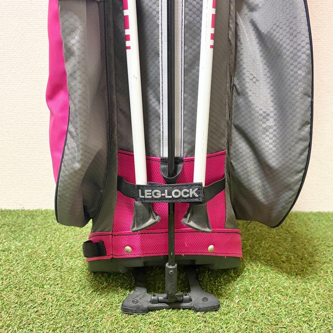 状態良好｜タイトリスト　キャディバッグ　スタンド式　軽量　アスリート　ピンク