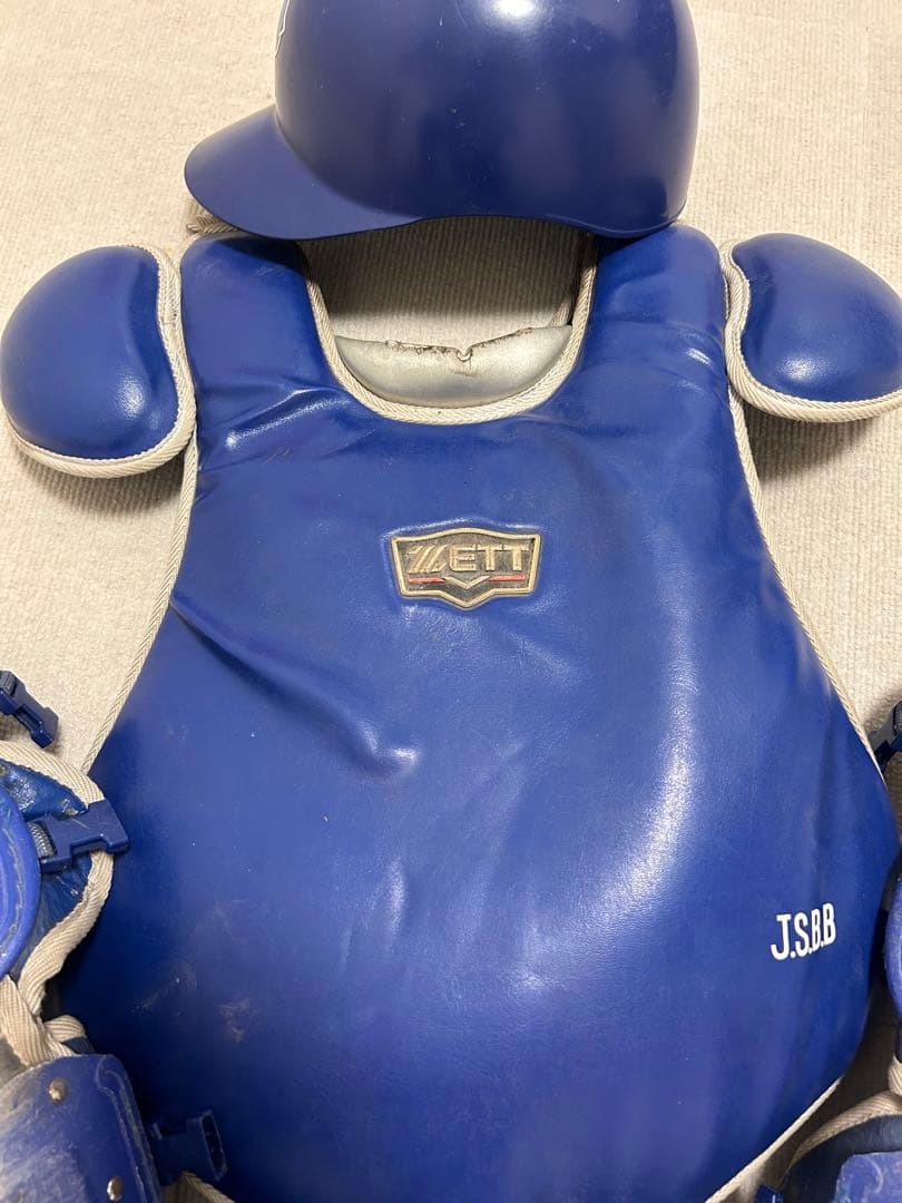 ZETT プロステータス　一般軟式用プロテクター 青