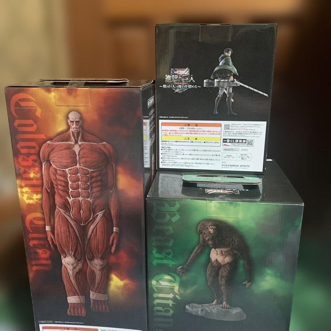 進撃の巨人　一番くじ　A賞　B賞　ラストワン　フィギュア　セット