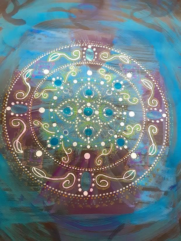 五十嵐由家　曼荼羅画417「眠れる」