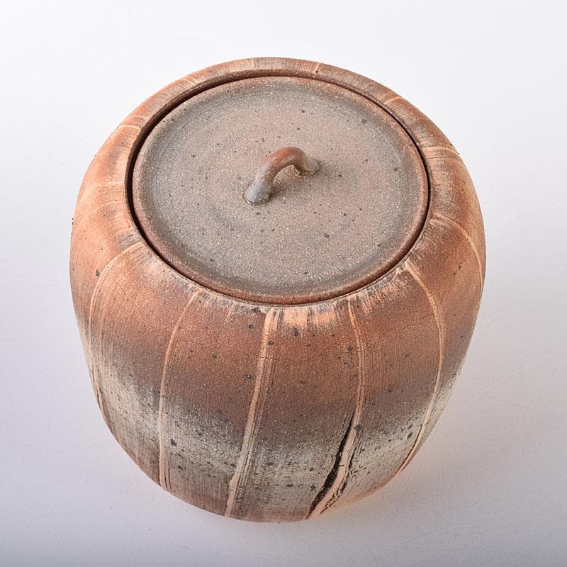 茶道具　長島焼　久村俊英作　水指　共箱　C　7346C