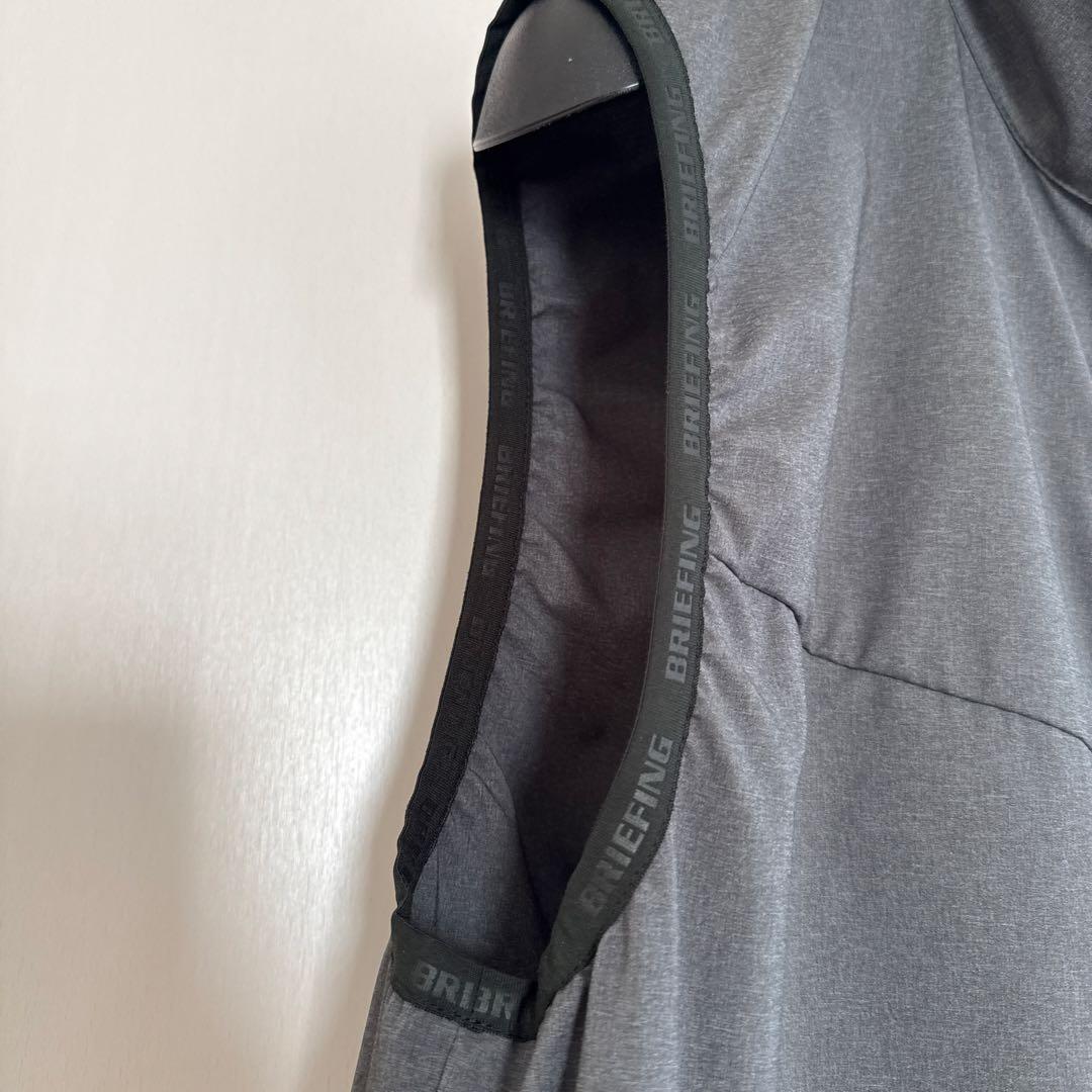 【値下げ】BRIEFING グレー ベスト フルジップ サイズM