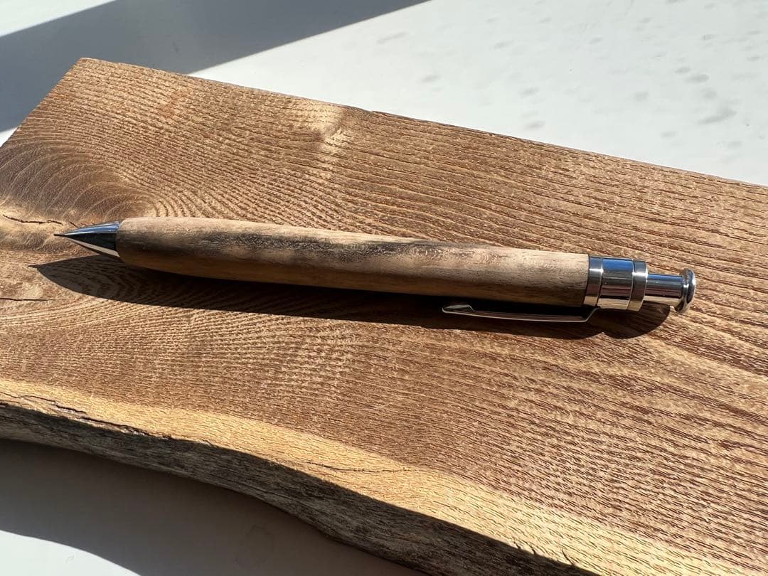 【新品・未使用】工房楔　黒柿　シャープペンシル