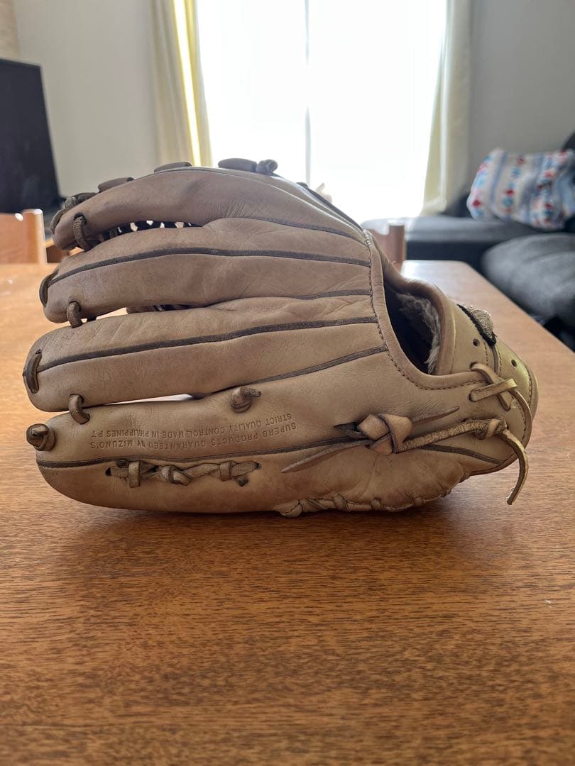 ミズノ　グローバルエリート　少年軟式　グローブ　湯もみの鉄人　片付け　湯もみ品