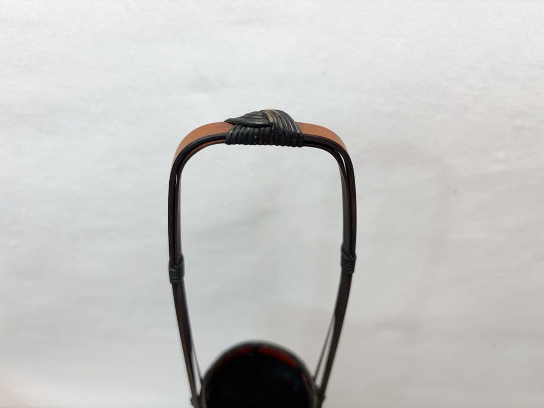 未使用 華道具 竹 手持ち 唐物写花籠 落とし付き 和室 茶室 竹細工 花器