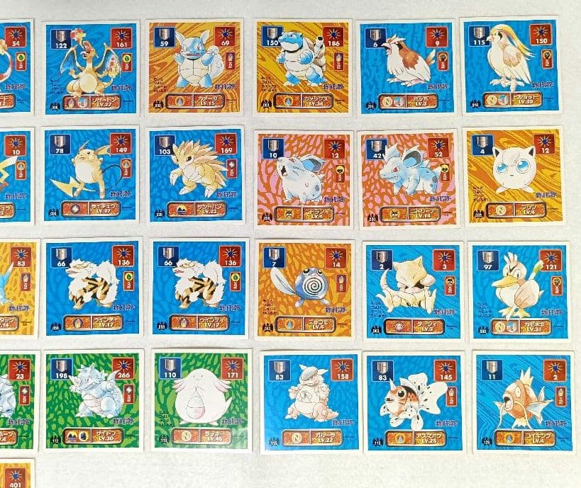 【アマダ】 初代 ポケモン最強シール列伝 71枚セット ミュウ