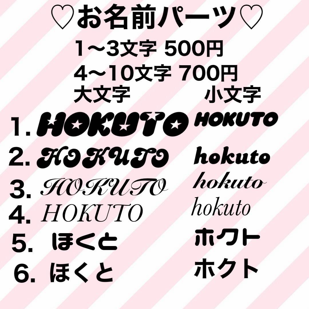 ★デコうちわ・デコパーツ オーダーページ ★