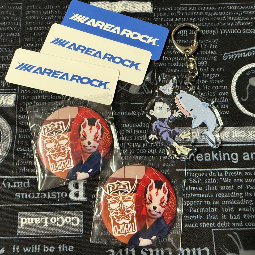 O-MENZ オーメンズ 狐 アクキー 缶バッジ ステッカー 大阪