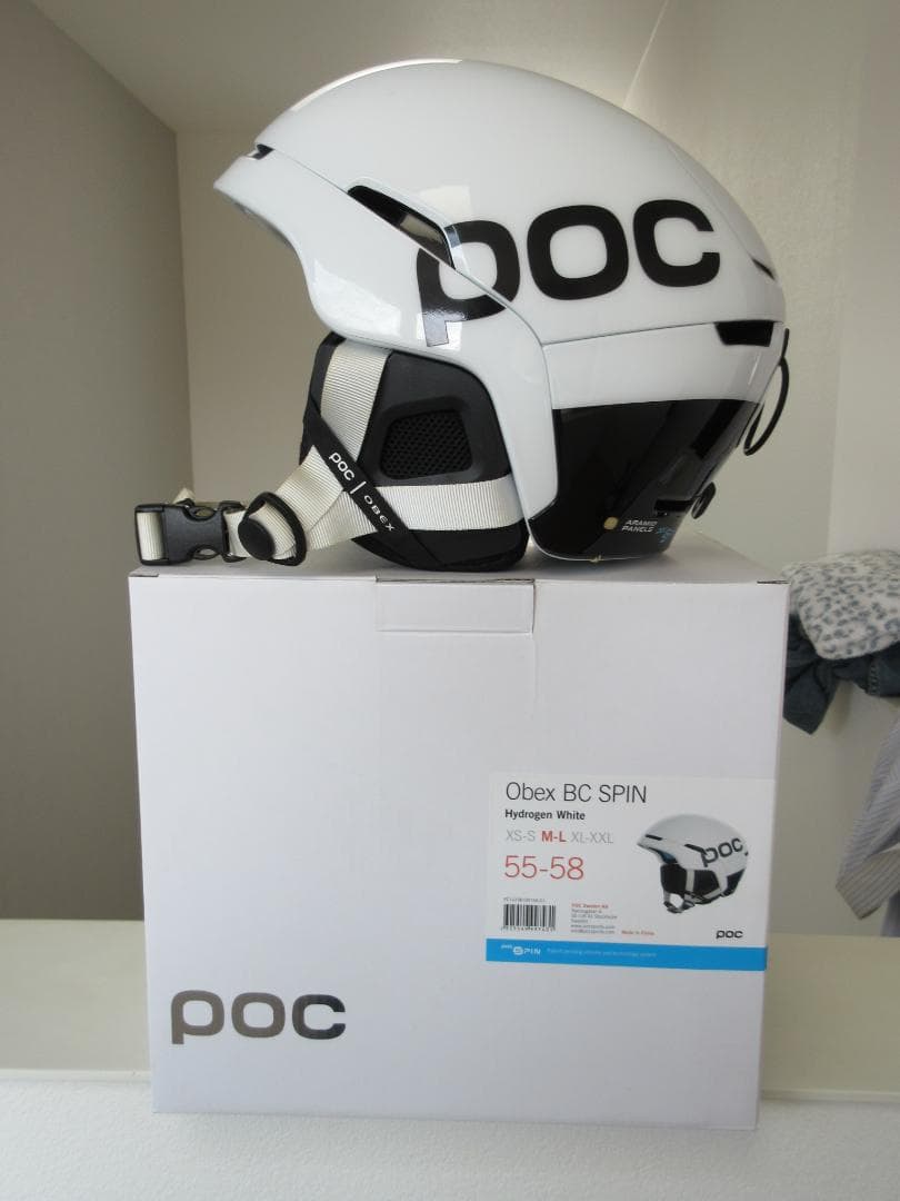 ポックPOC OBex BC SPIN ヘルメット 55-58 M-L ホワイト