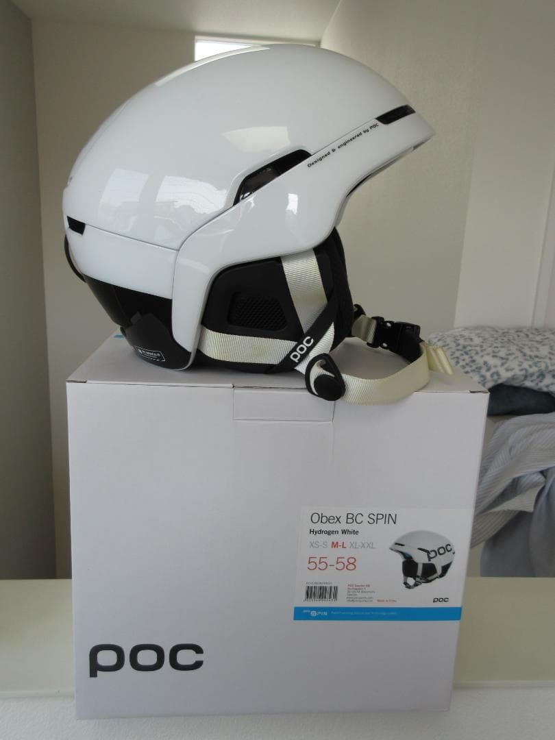 ポックPOC OBex BC SPIN ヘルメット 55-58 M-L ホワイト