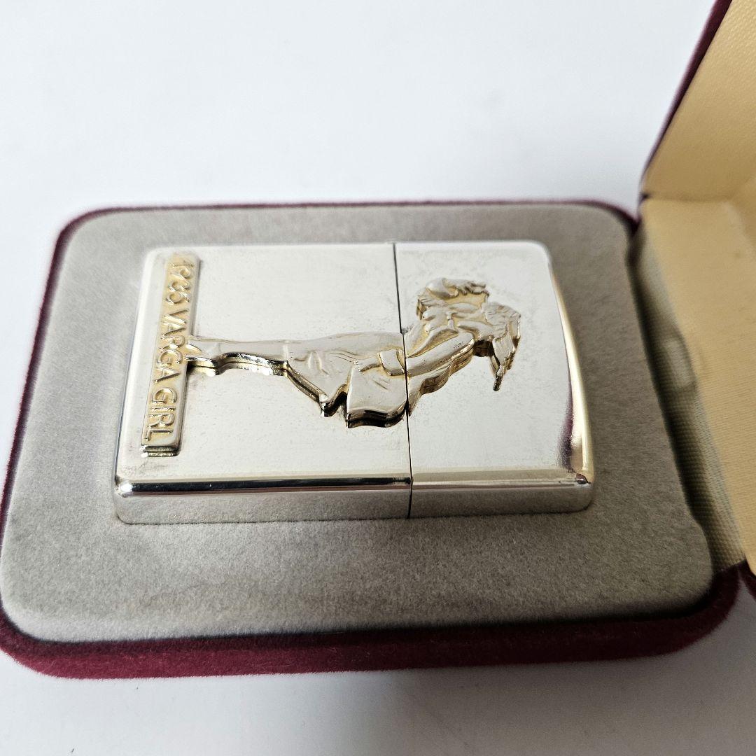 zippo ジッポ 1935 varga girl　SILVER PLATE
