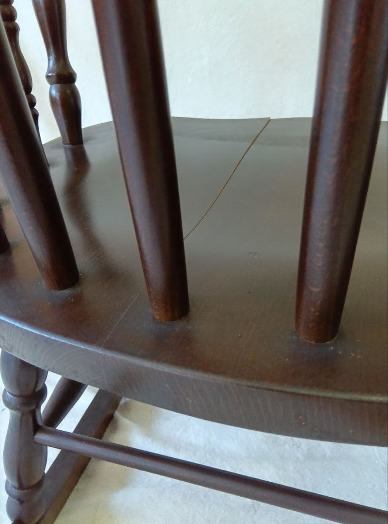 ロッキングチェア　椅子　古家具　アンティーク　【ジャンク品】　アームチェア