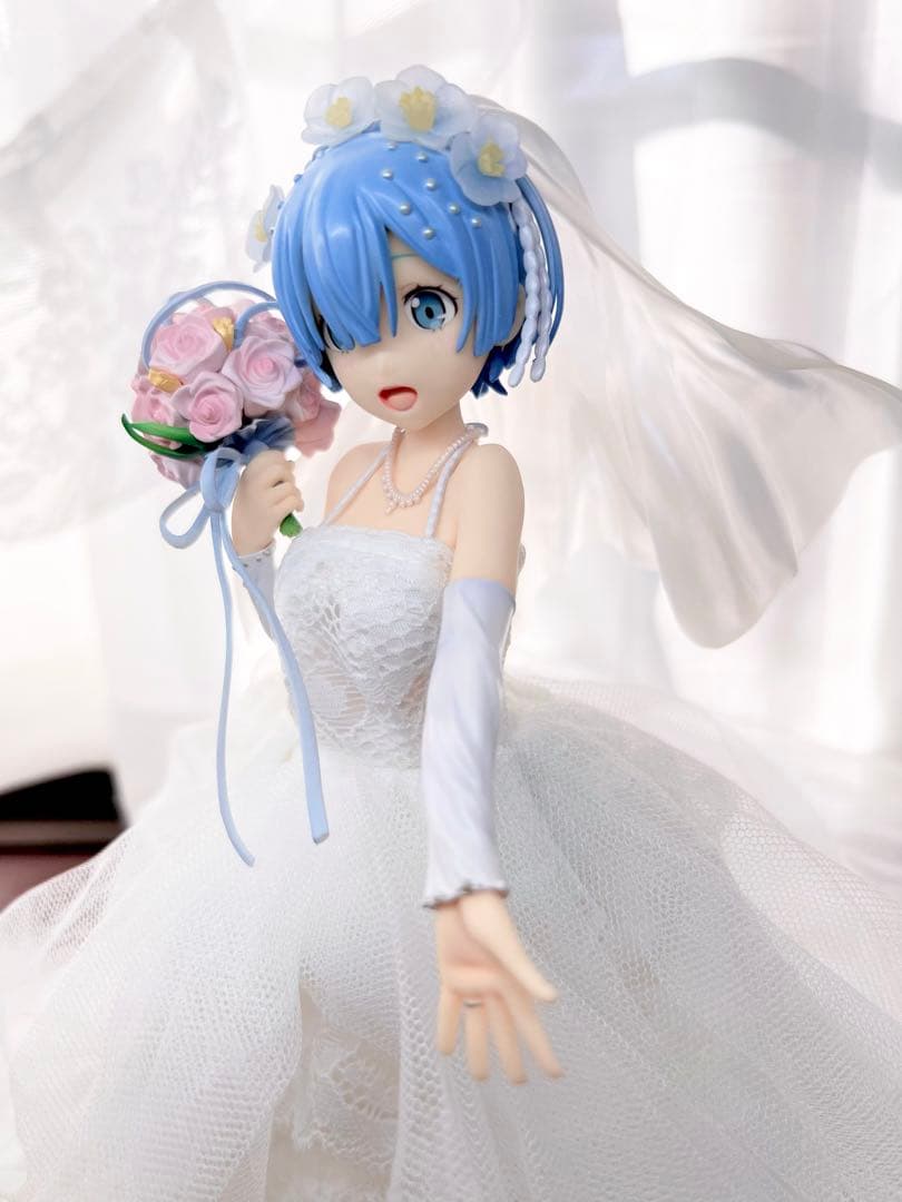 ファット 撮影のため一度のみ開封Re:ゼロ レム ウェディングドレス フィギュア