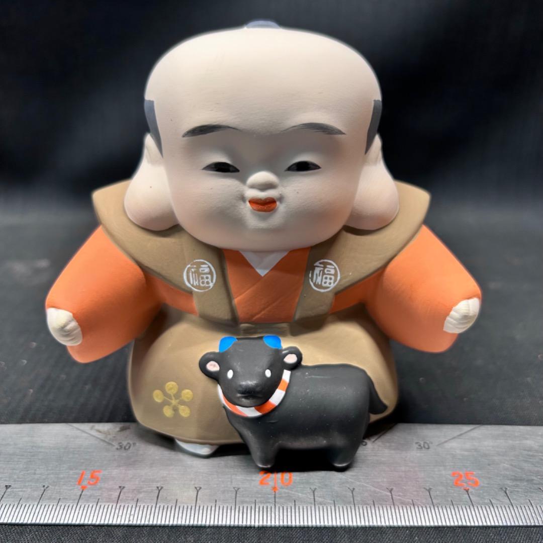 ▽Bi1072 福助株式会社謹製 福助人形 4体まとめ 紙箱入り