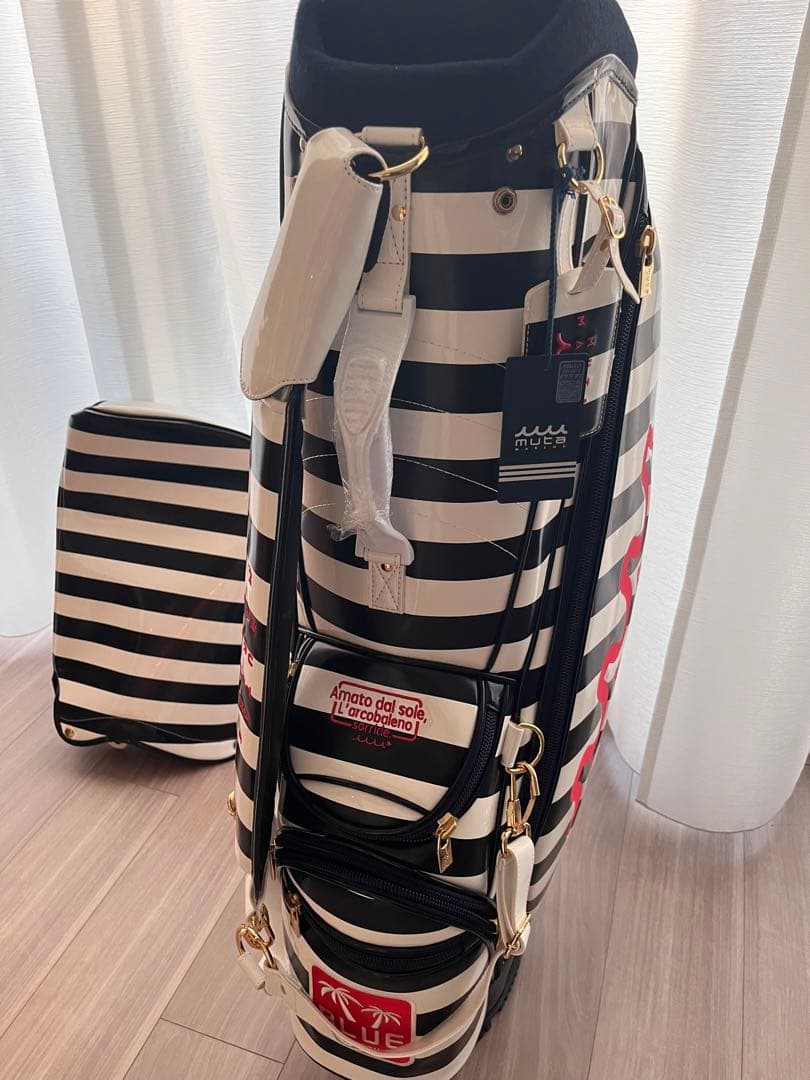 muta ムータ ボーダー　スタンド　ゴルフ　キャディバッグ　新品　ムータマリン