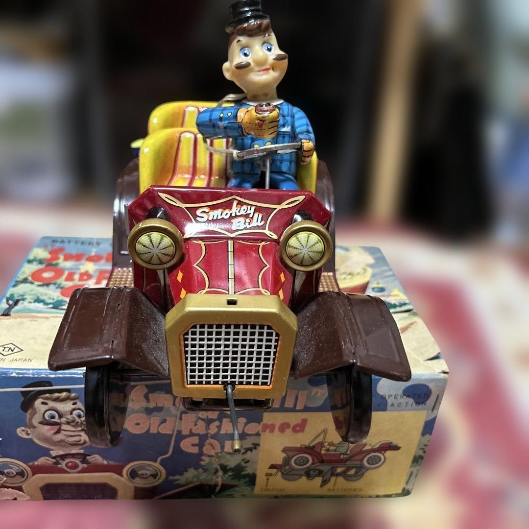 野村トーイ製 1960ブリキ玩具「OLD FASHIONED CAR」 外箱付き