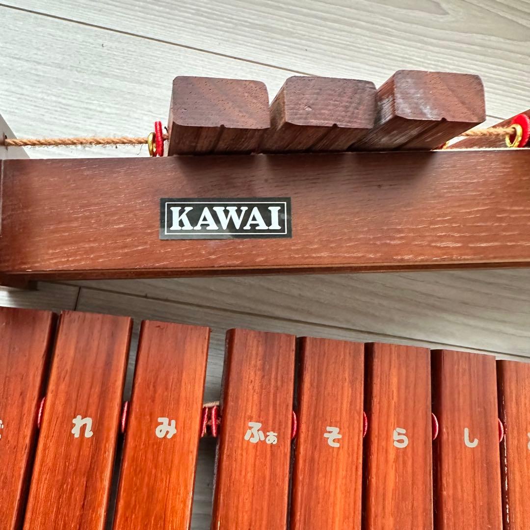 【美品】KAWAI シロホン カリン 卓上木琴 30音